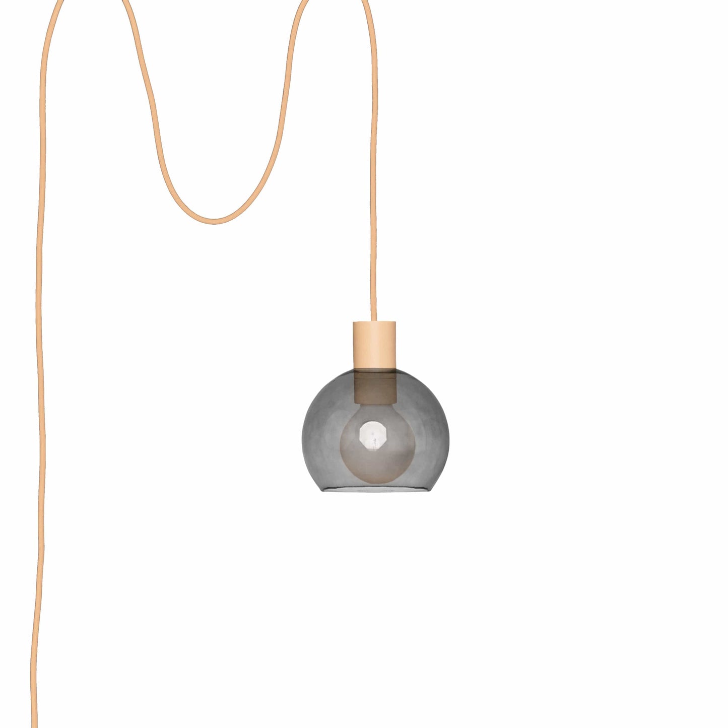 Boutique AiO Glass Globe Plug-In Pendant | 6", 8", 10", 12"