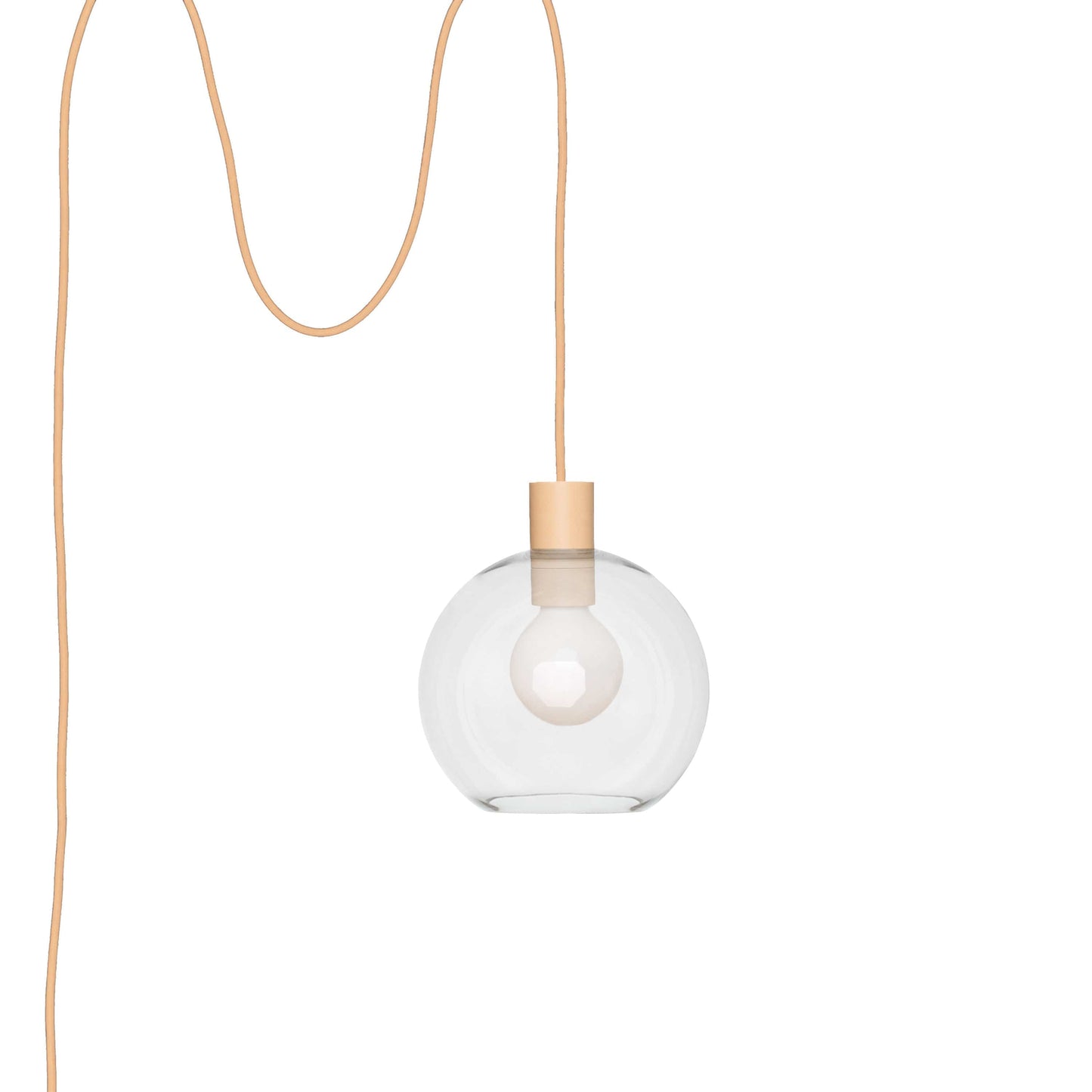 Boutique AiO Glass Globe Plug-In Pendant | 6", 8", 10", 12"