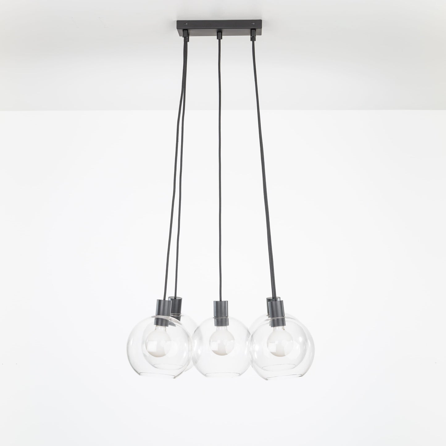 AiO Dash Multiport Chandelier - 8 Inch Glass Globe