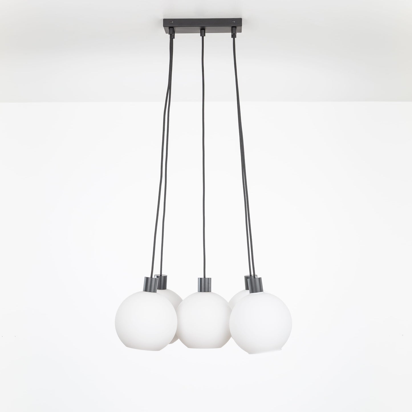 AiO Dash Multiport Chandelier - 8 Inch Glass Globe
