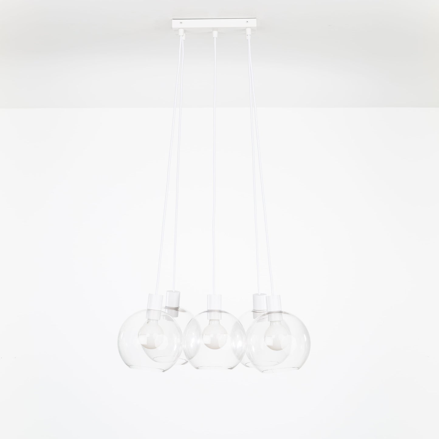 AiO Dash Multiport Chandelier - 8 Inch Glass Globe