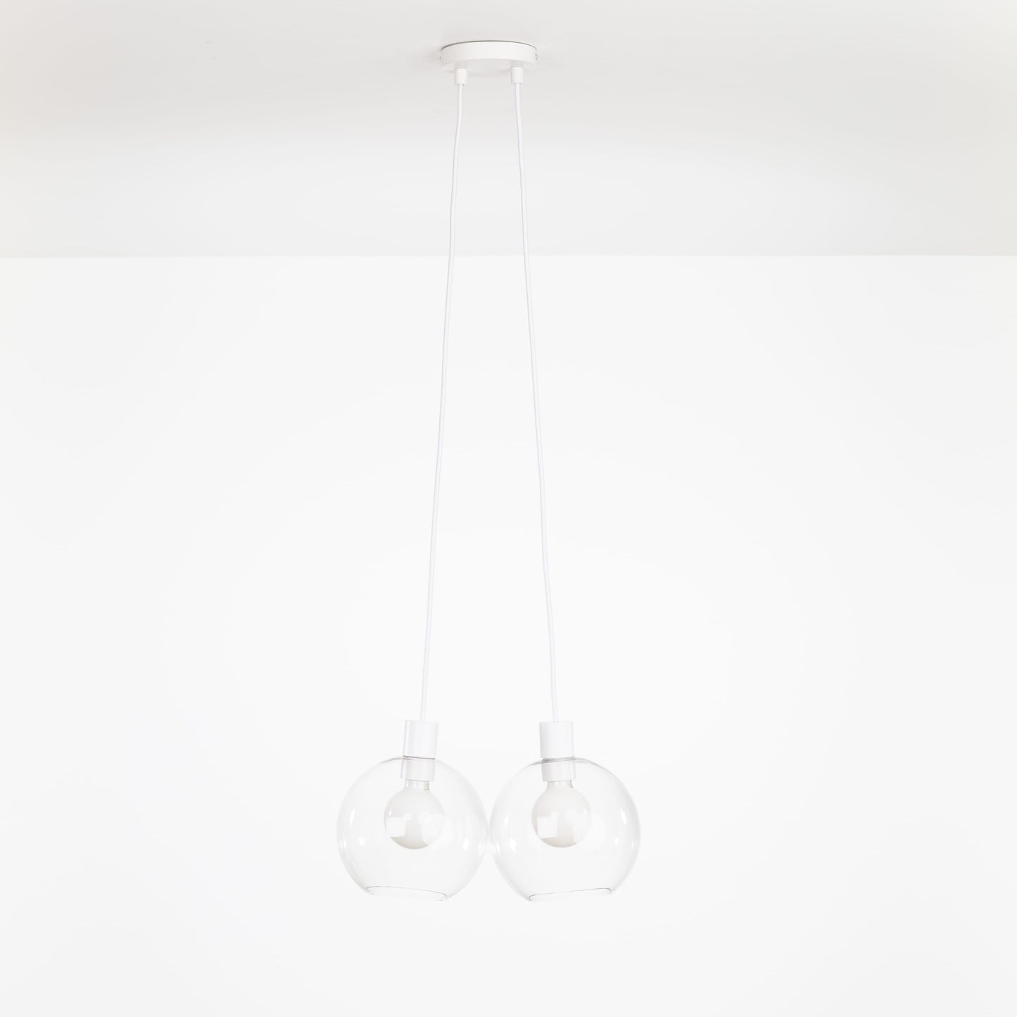 AiO Dot Multiport Chandelier - 8 Inch Glass Globe