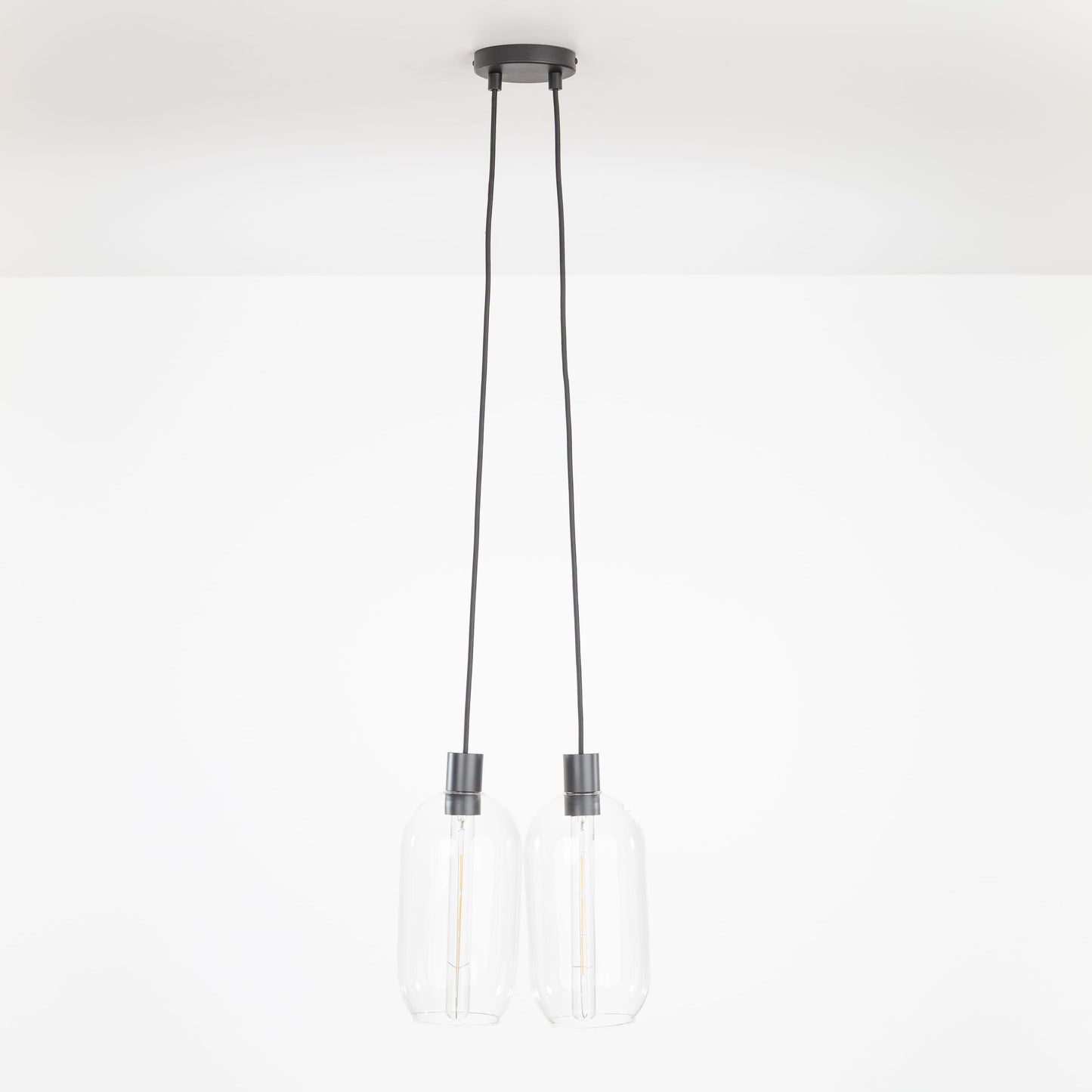 AiO Dot Multiport Chandelier - Glass Pill Shade