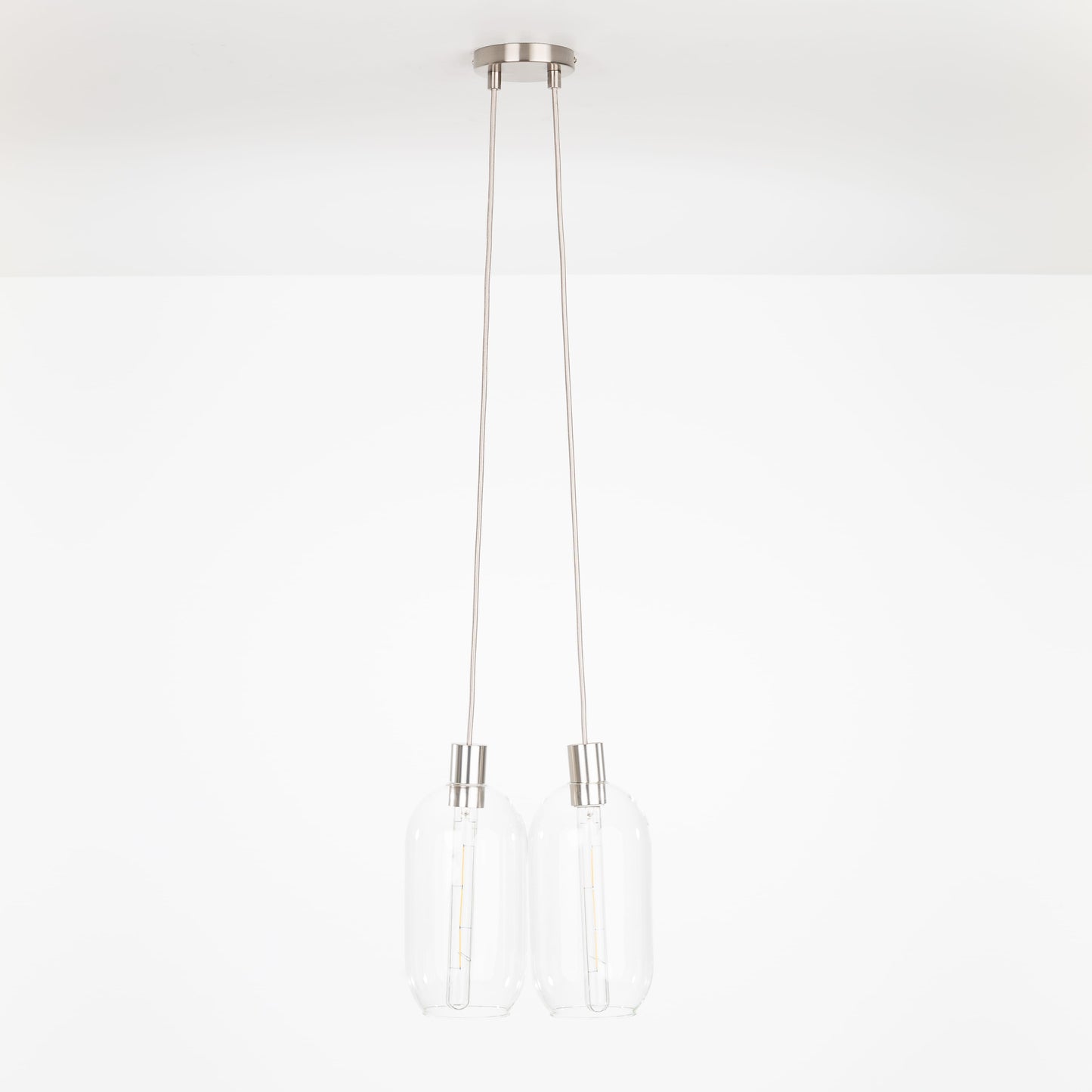 AiO Dot Multiport Chandelier - Glass Pill Shade