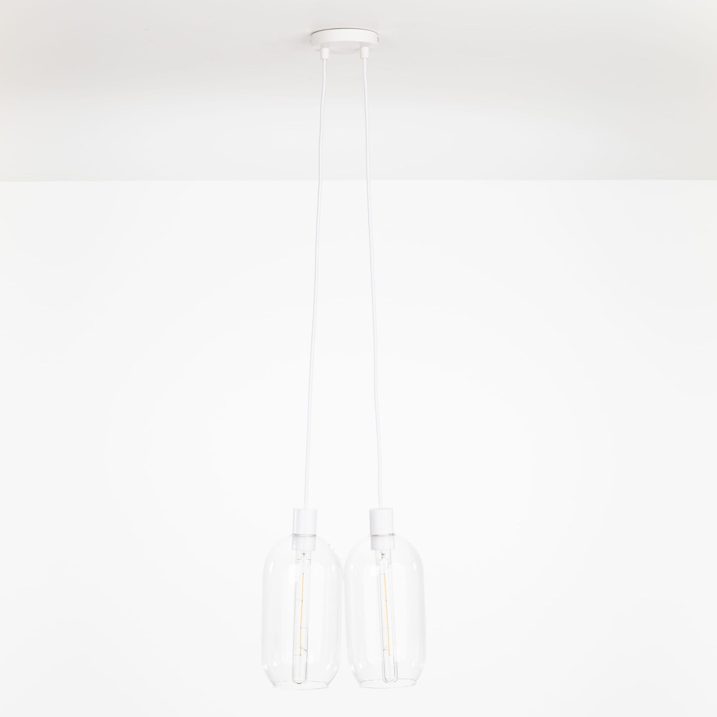 AiO Dot Multiport Chandelier - Glass Pill Shade