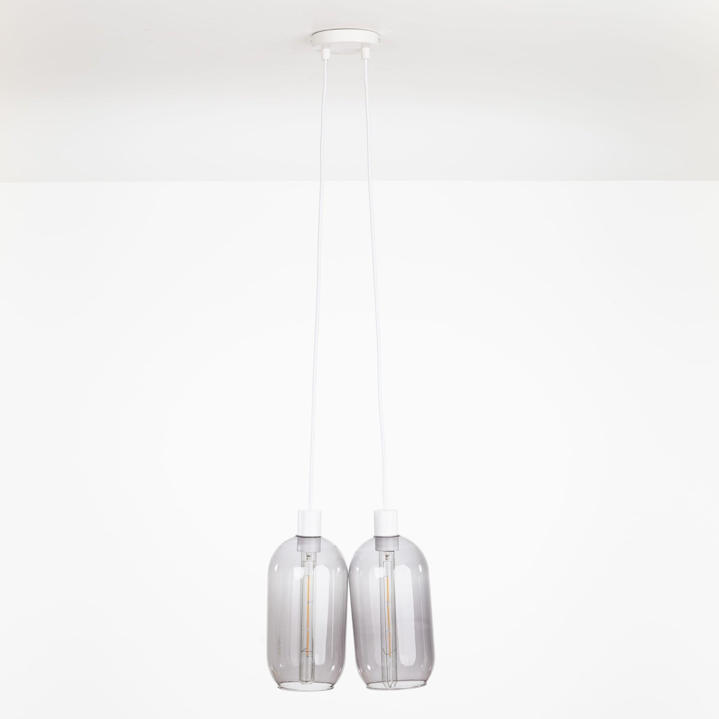 AiO Dot Multiport Chandelier - Glass Pill Shade