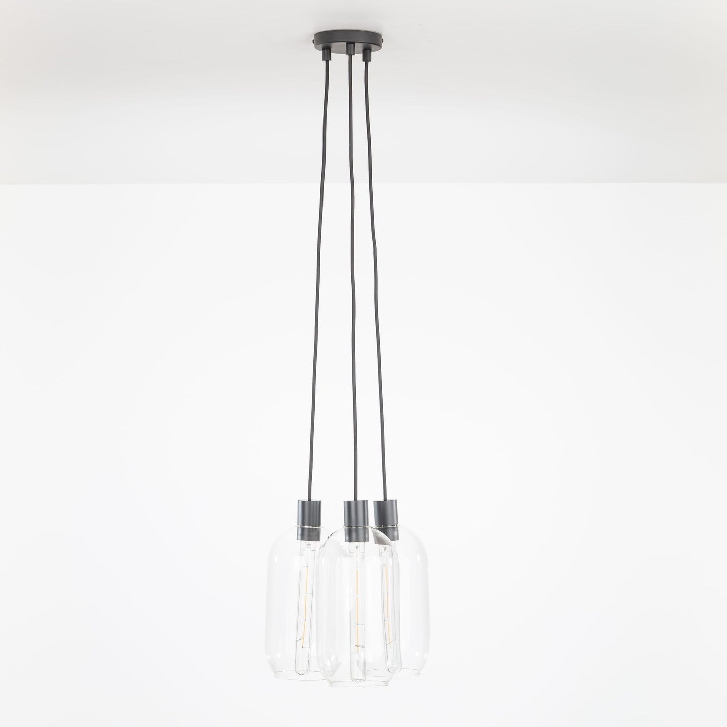 AiO Dot Multiport Chandelier - Glass Pill Shade