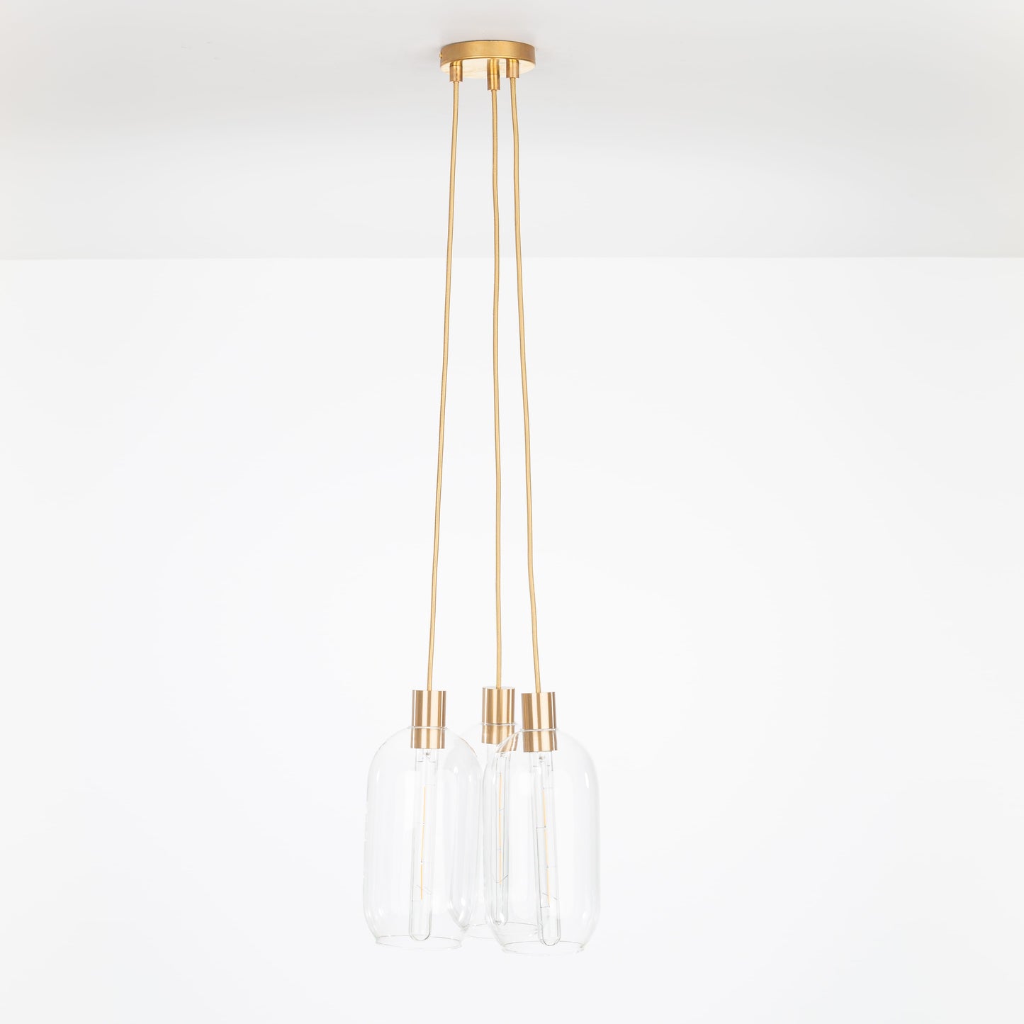 AiO Dot Multiport Chandelier - Glass Pill Shade