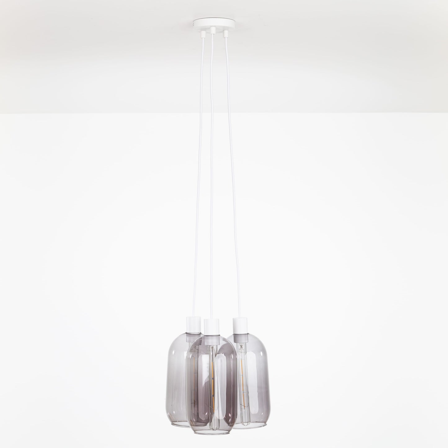 AiO Dot Multiport Chandelier - Glass Pill Shade