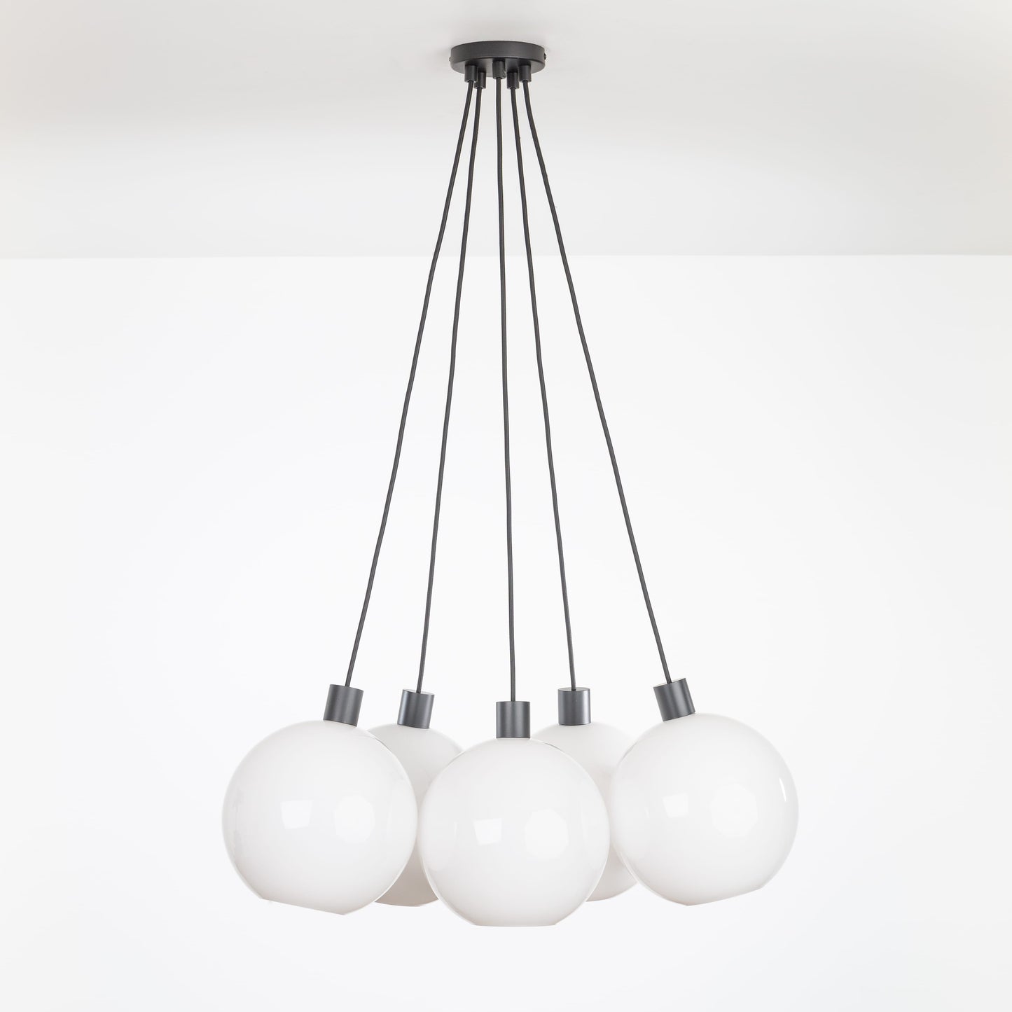 AiO Dot Multiport Chandelier - 10 Inch Glass Globe