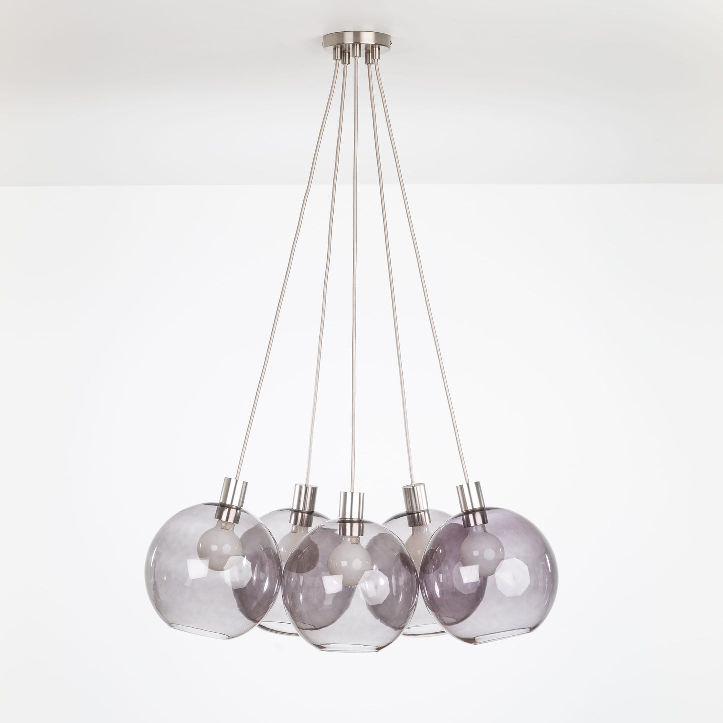 AiO Dot Multiport Chandelier - 10 Inch Glass Globe