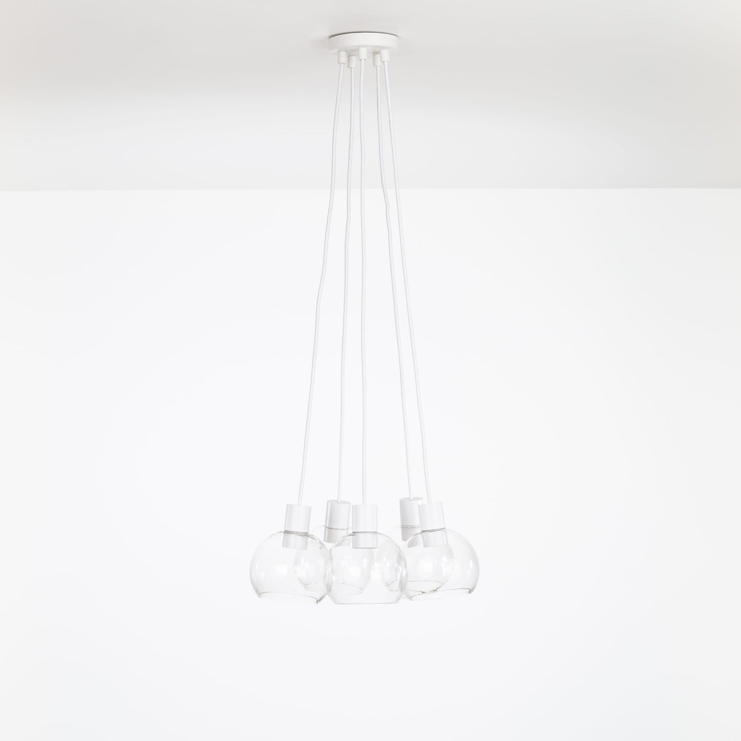 AiO Dot Multiport Chandelier - 6 Inch Glass Globe