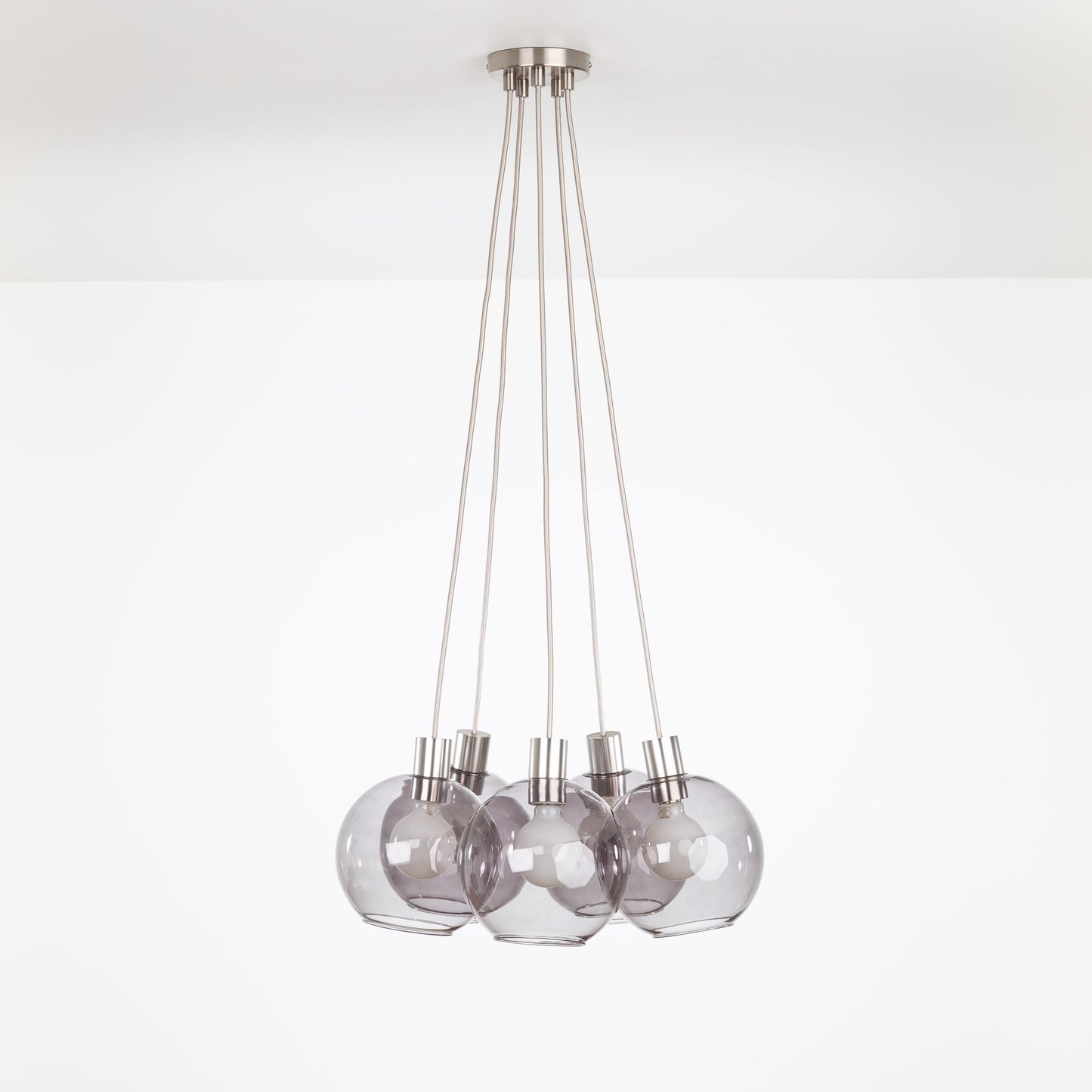 AiO Dot Multiport Chandelier - 8 Inch Glass Globe