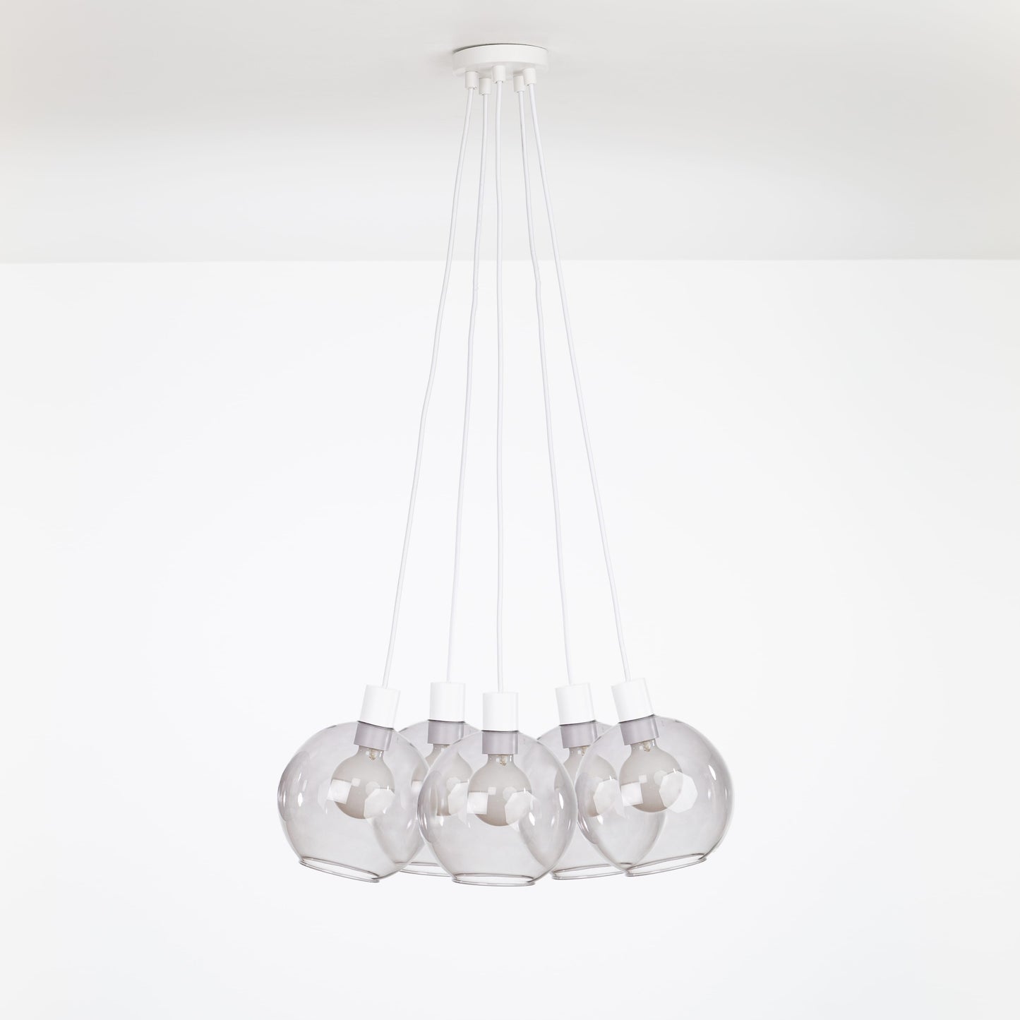 AiO Dot Multiport Chandelier - 8 Inch Glass Globe