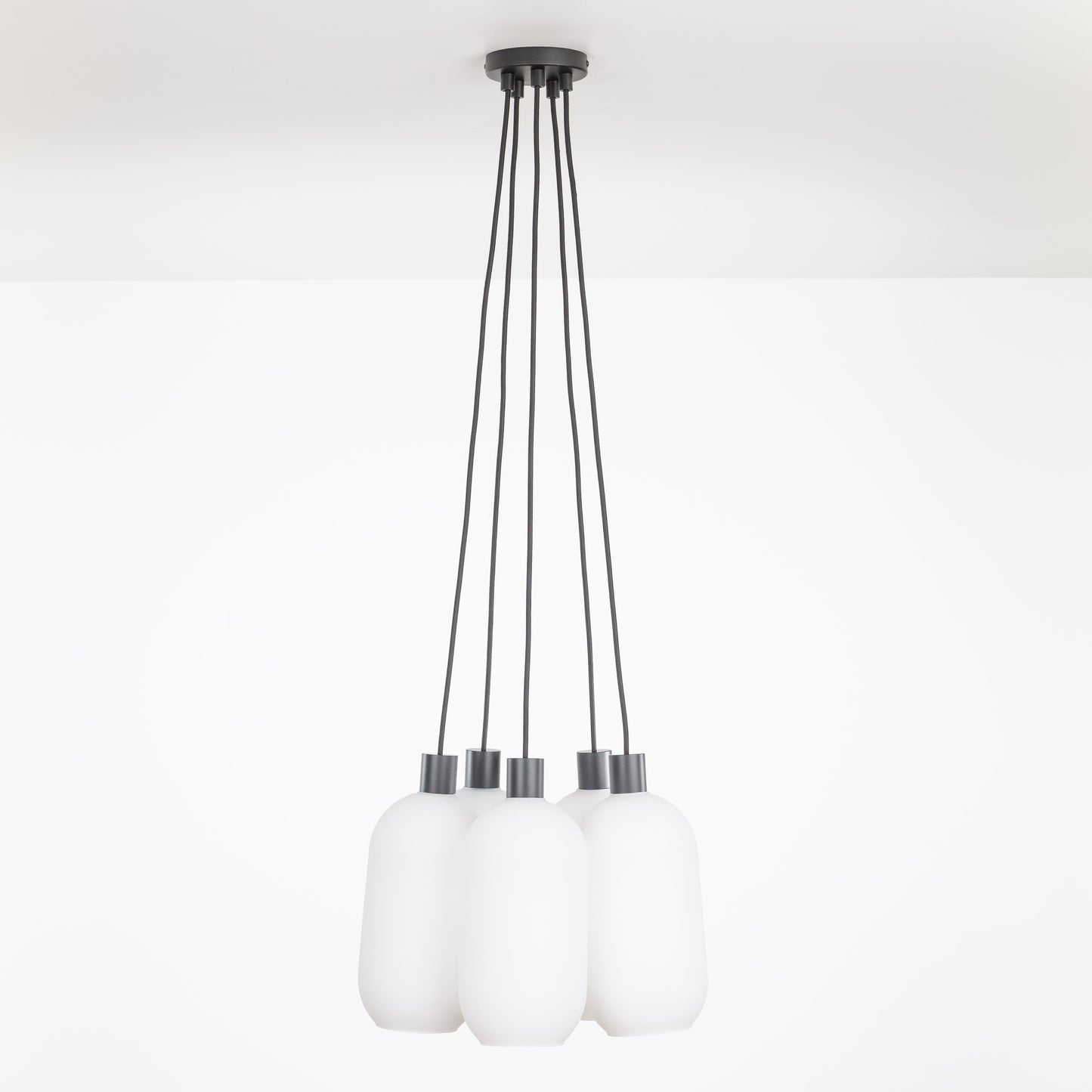 AiO Dot Multiport Chandelier - Glass Pill Shade