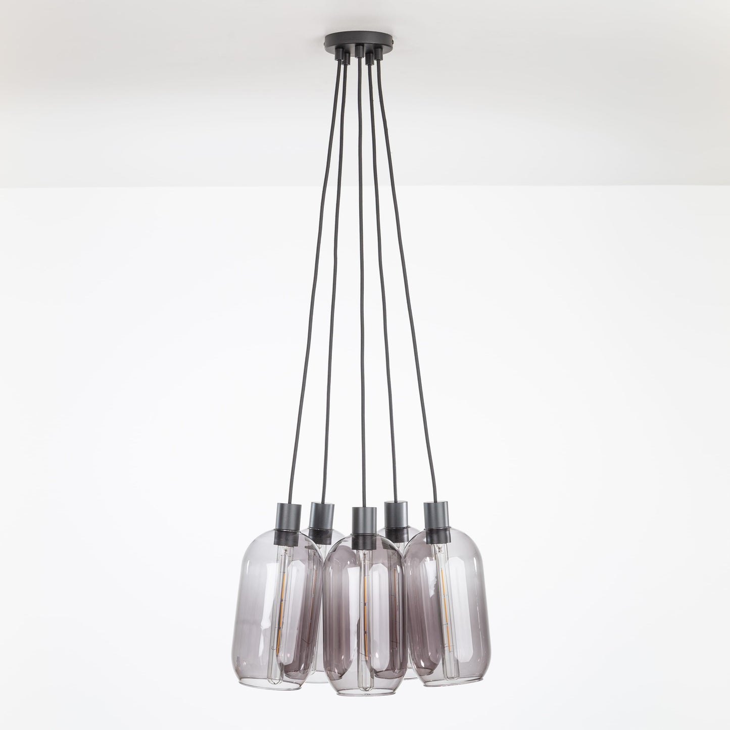 AiO Dot Multiport Chandelier - Glass Pill Shade