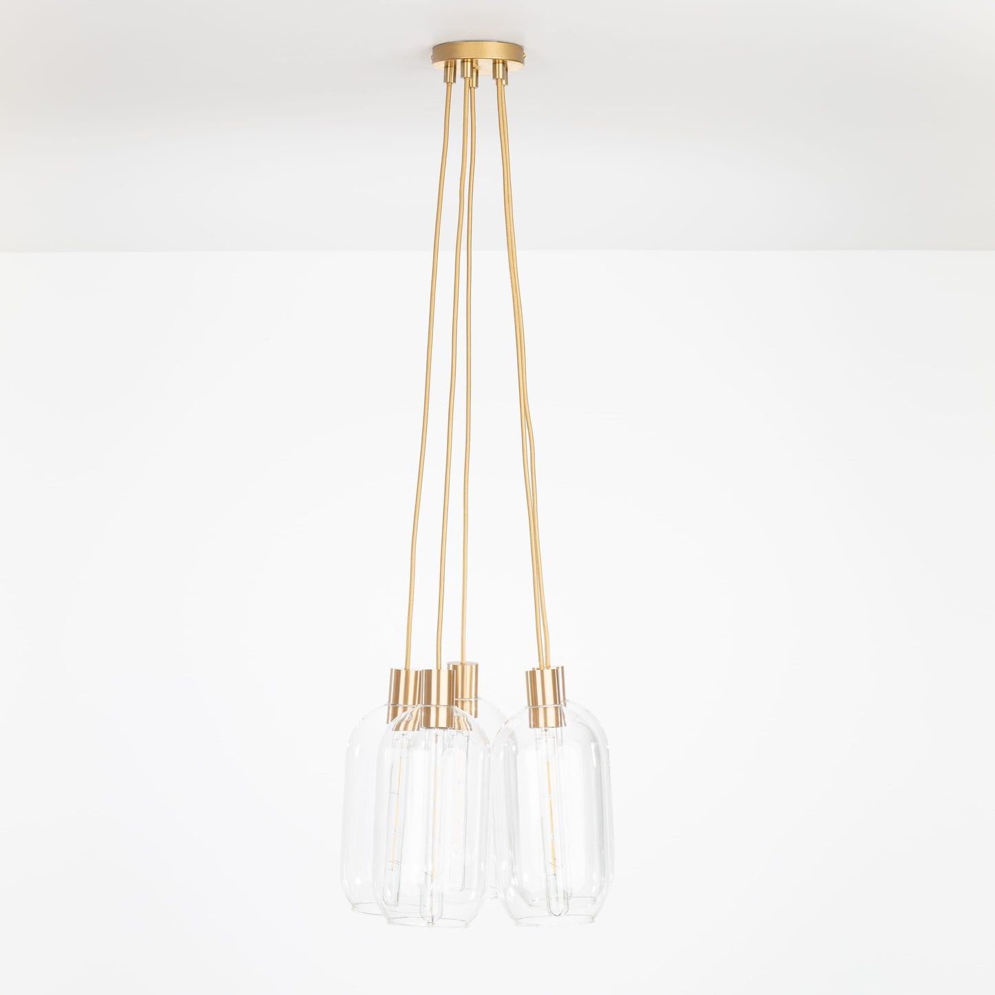 AiO Dot Multiport Chandelier - Glass Pill Shade