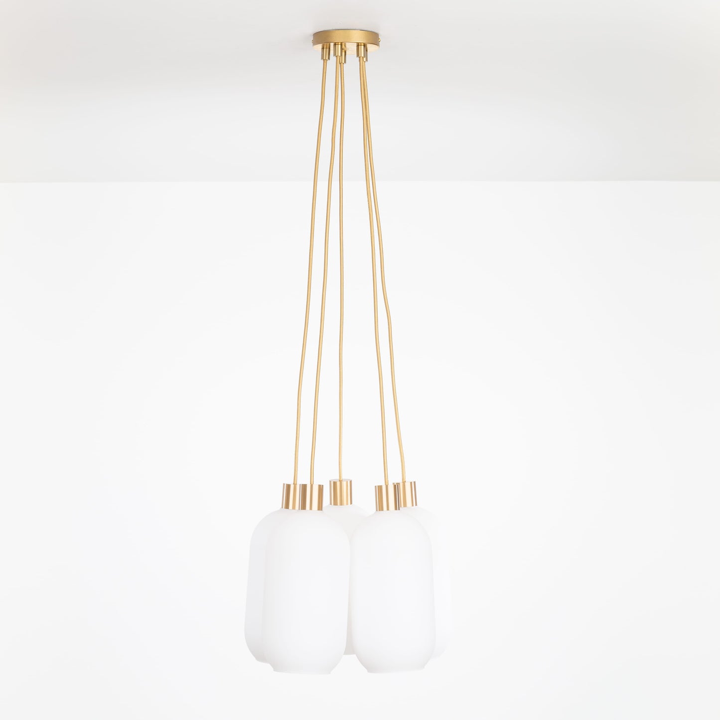 AiO Dot Multiport Chandelier - Glass Pill Shade