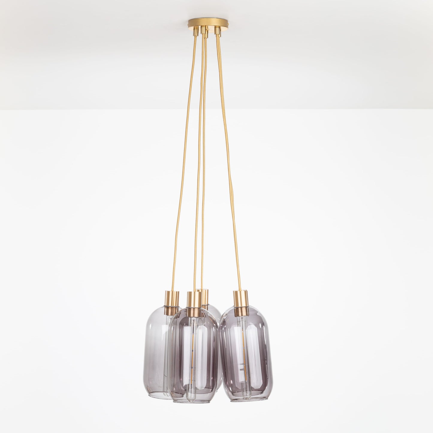 AiO Dot Multiport Chandelier - Glass Pill Shade