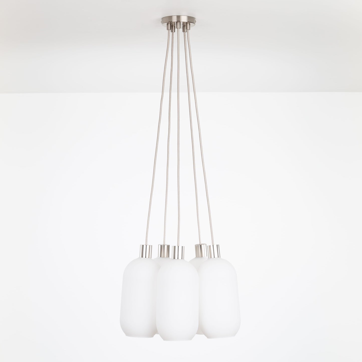 AiO Dot Multiport Chandelier - Glass Pill Shade