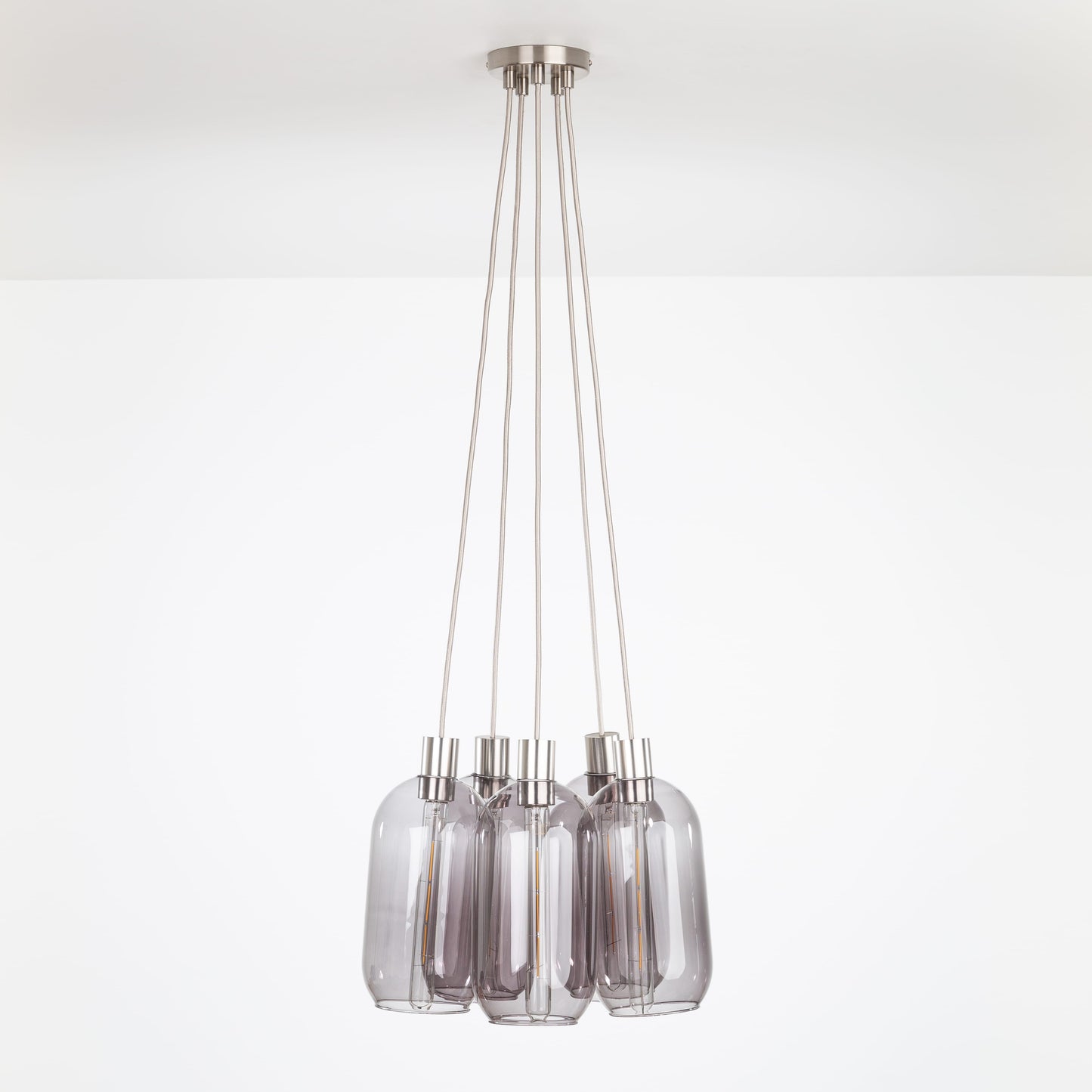 AiO Dot Multiport Chandelier - Glass Pill Shade