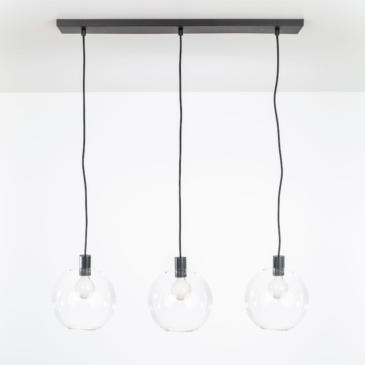 AiO 3-Line Chandelier - Glass Globe