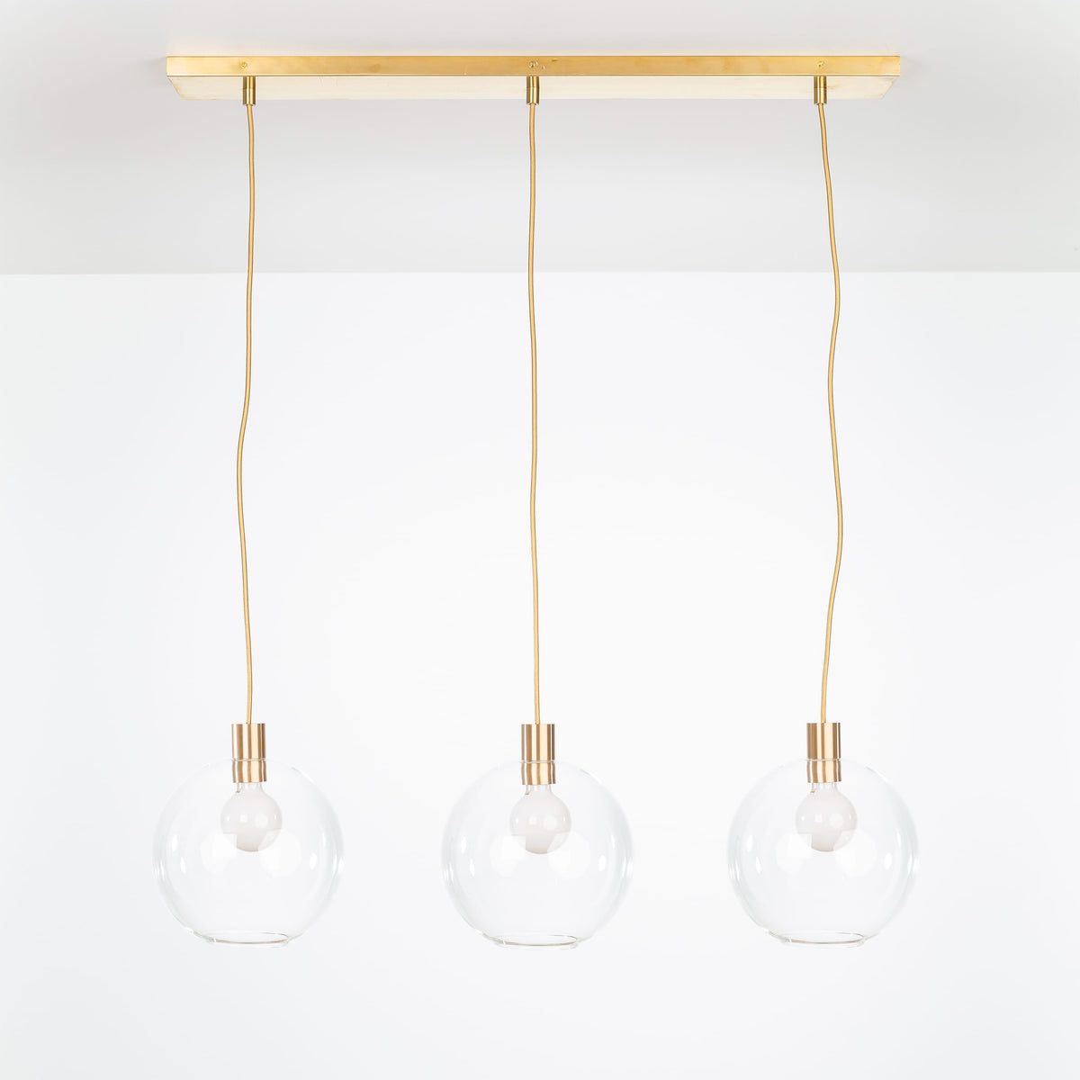 AiO 3-Line Chandelier - Glass Globe
