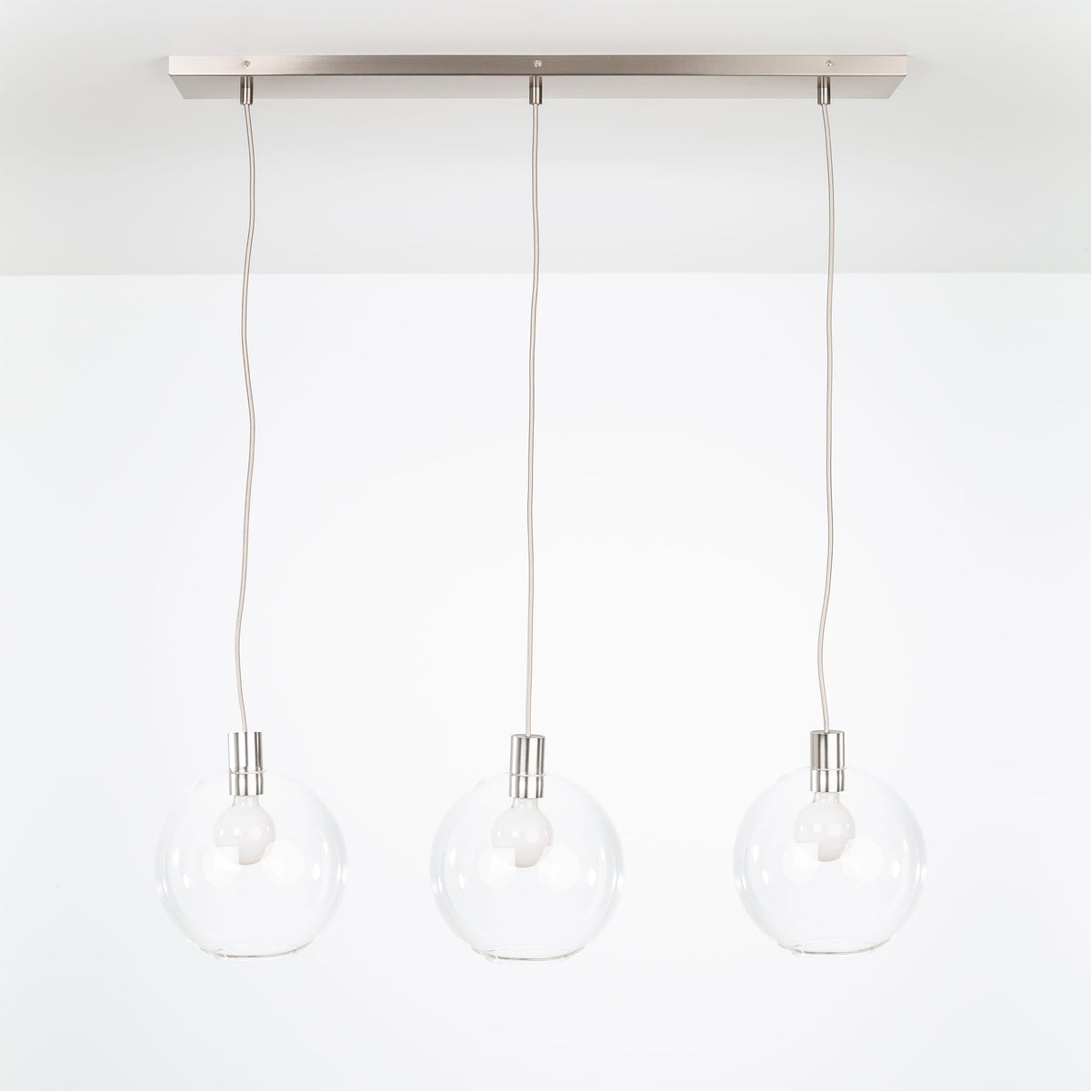 AiO 3-Line Chandelier - Glass Globe