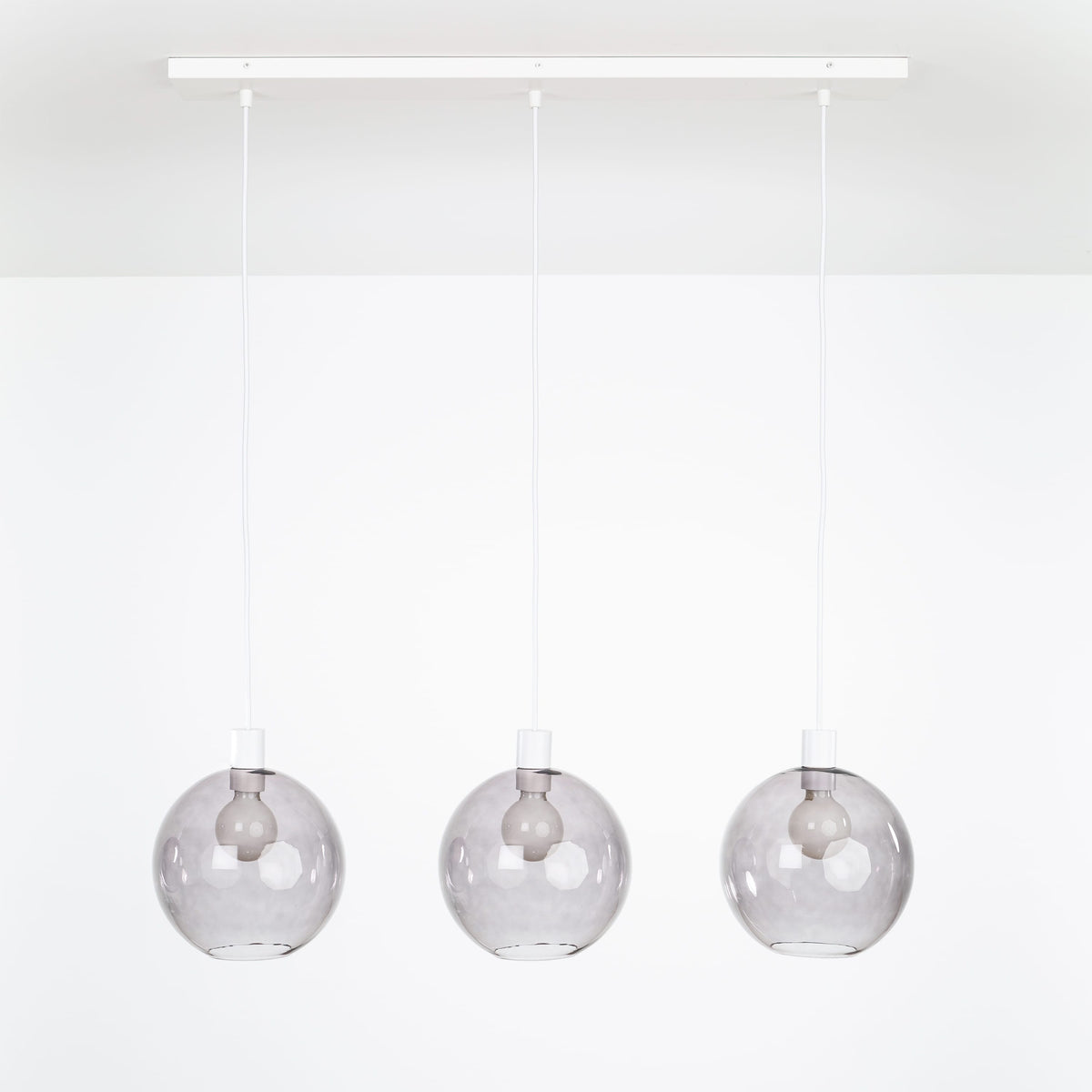 AiO 3-Line Chandelier - Glass Globe