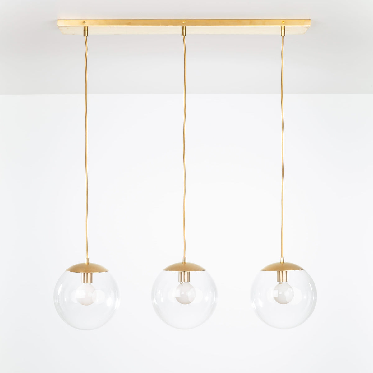 Mod Globe 3-Line Chandelier