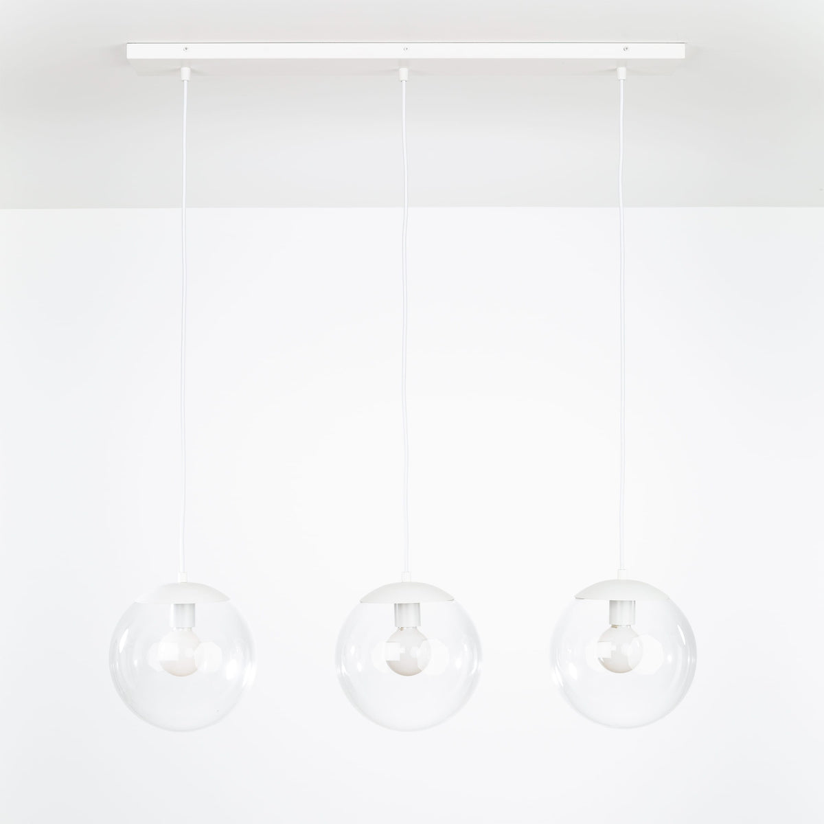 Mod Globe 3-Line Chandelier