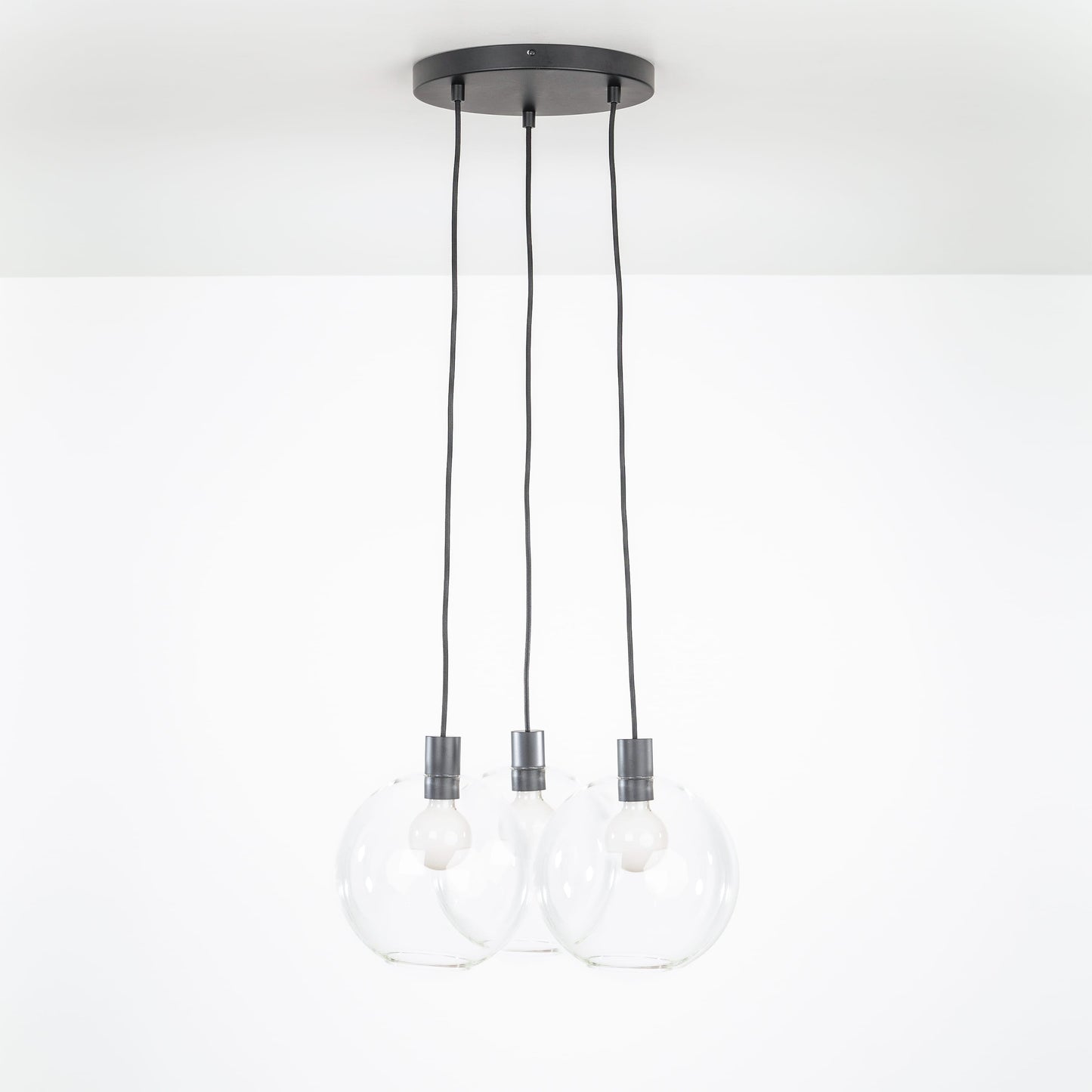 AiO Loop Multiport Chandelier - 10in Glass Globe