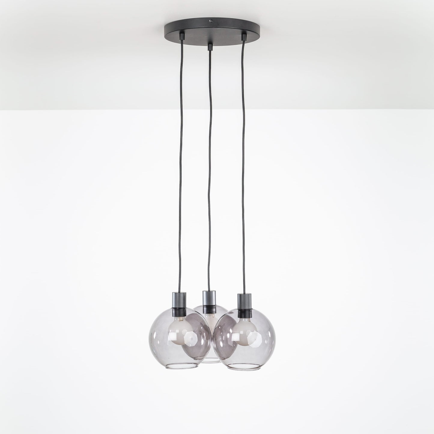 AiO Loop Multiport Chandelier - 8in Glass Globe