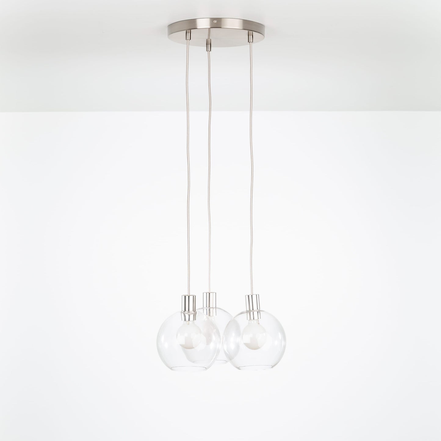 AiO Loop Multiport Chandelier - 8in Glass Globe