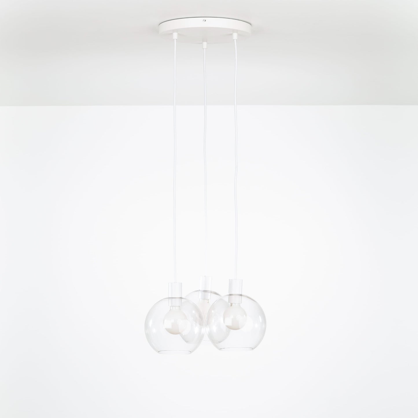 AiO Loop Multiport Chandelier - 8in Glass Globe