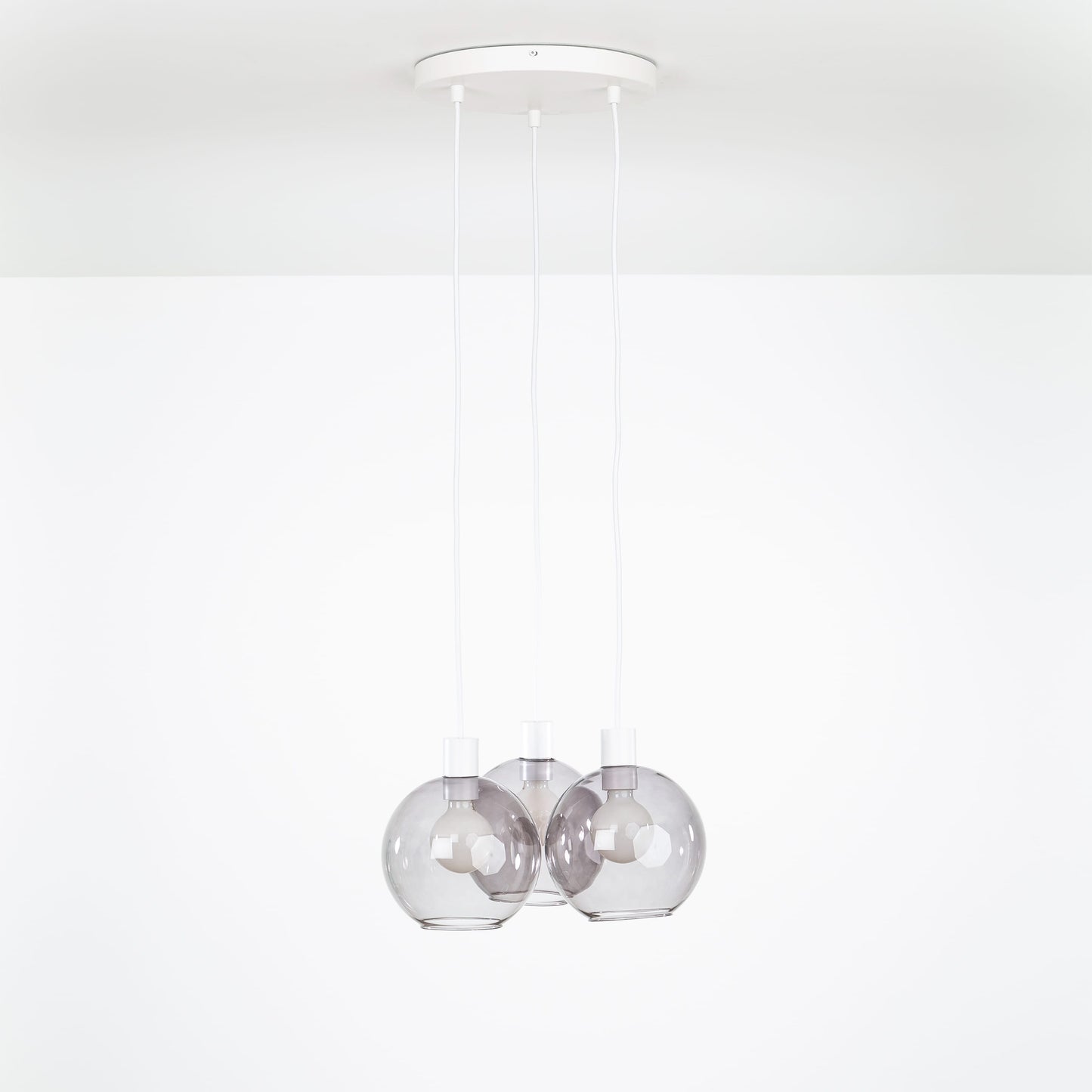 AiO Loop Multiport Chandelier - 8in Glass Globe