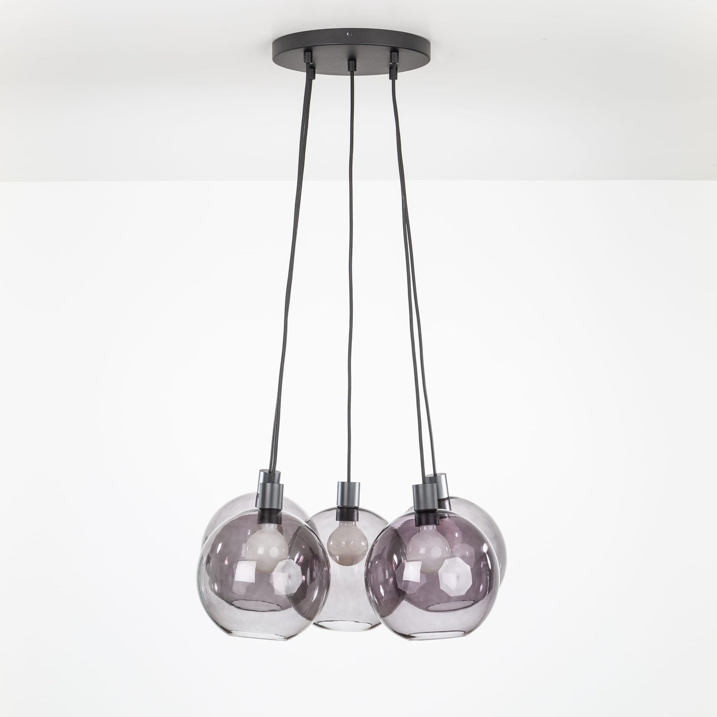 AiO Loop Multiport Chandelier - 10in Glass Globe