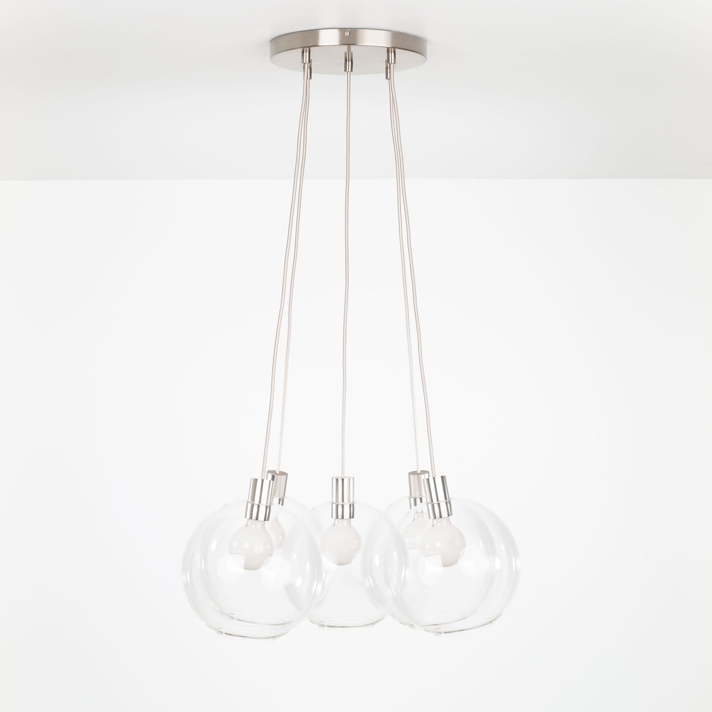 AiO Loop Multiport Chandelier - 10in Glass Globe