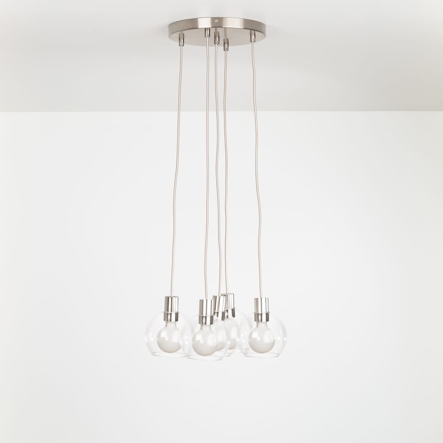 AiO Loop Multiport Chandelier - 6in Glass Globe