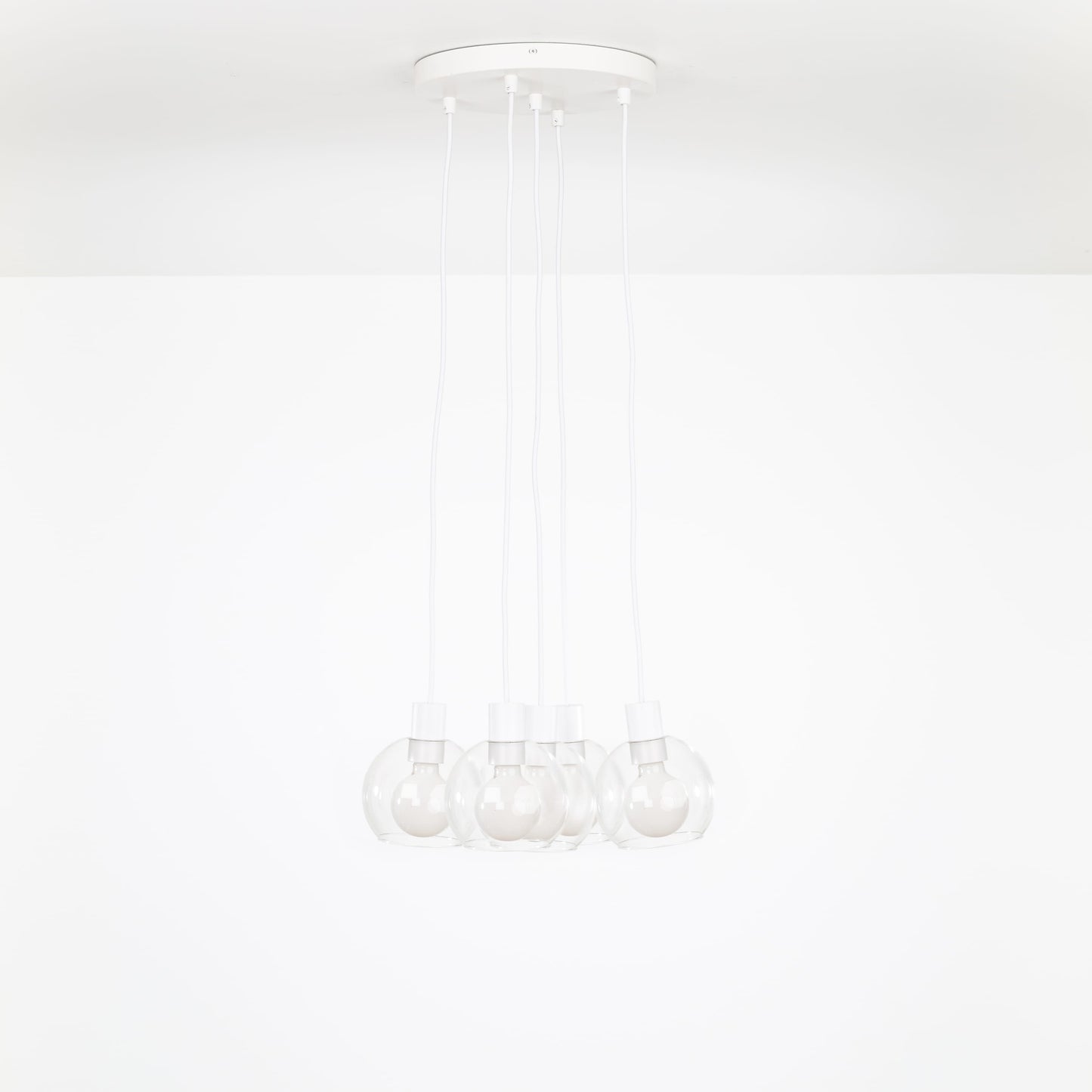 AiO Loop Multiport Chandelier - 6in Glass Globe