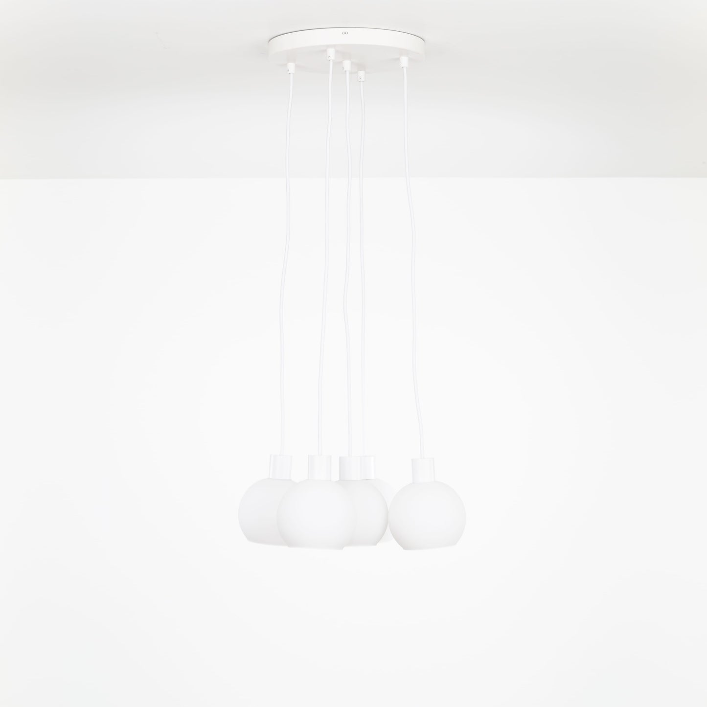 AiO Loop Multiport Chandelier - 6in Glass Globe