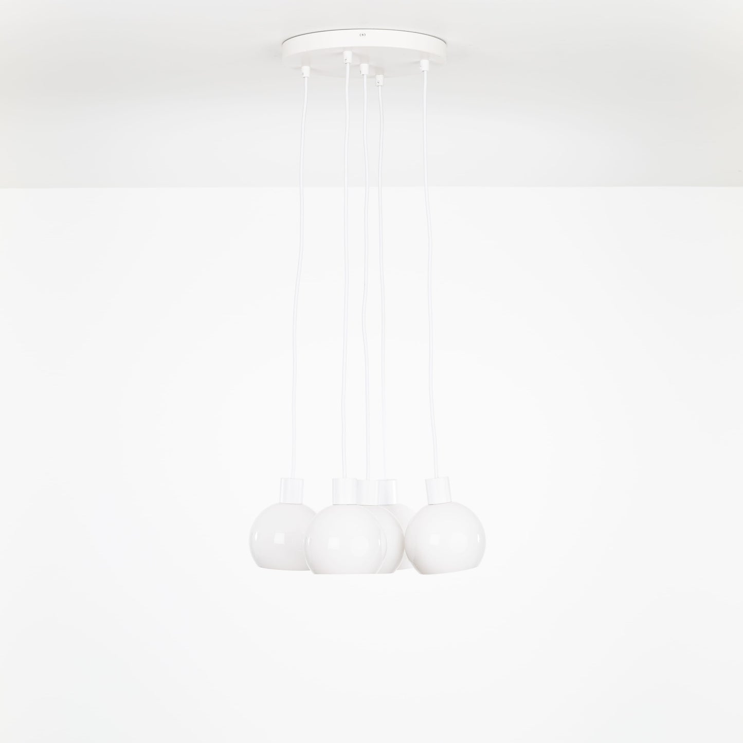 AiO Loop Multiport Chandelier - 6in Glass Globe