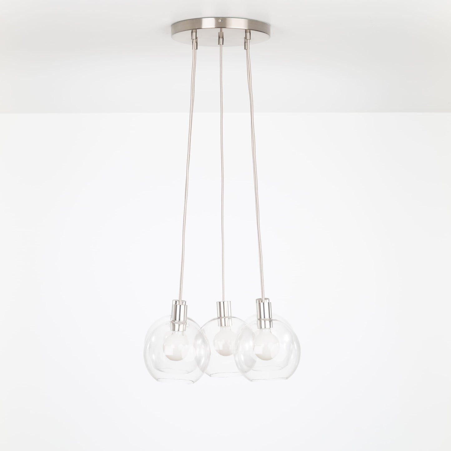 AiO Loop Multiport Chandelier - 8in Glass Globe