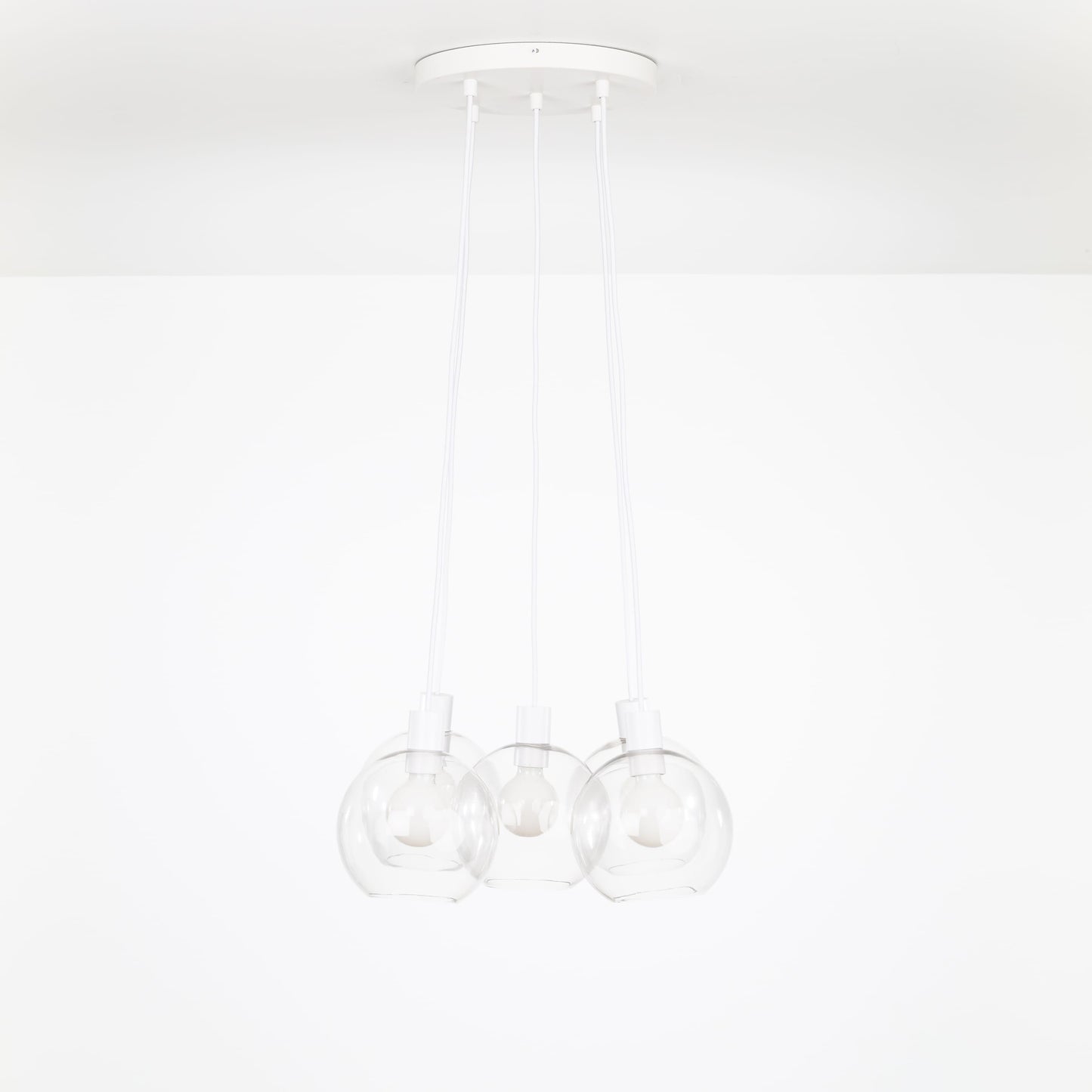 AiO Loop Multiport Chandelier - 8in Glass Globe