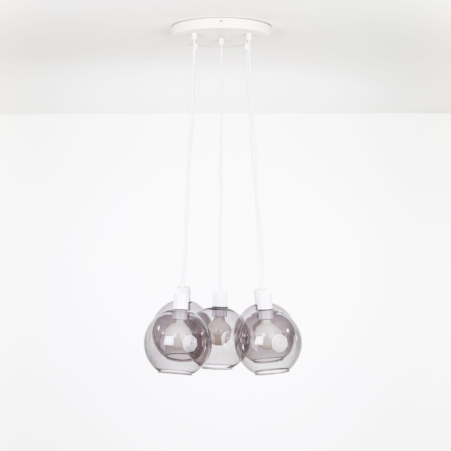 AiO Loop Multiport Chandelier - 8in Glass Globe