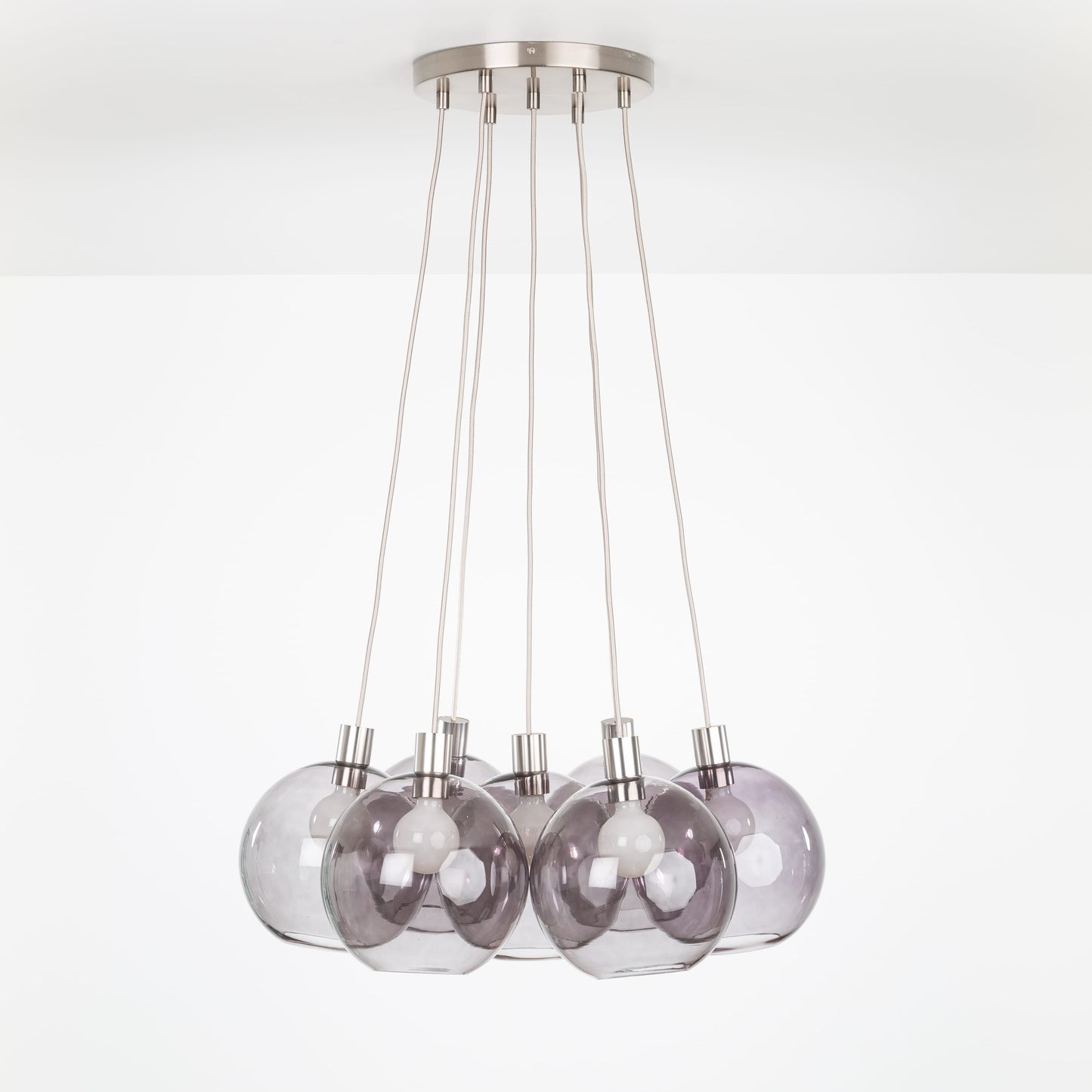 AiO Loop Multiport Chandelier - 10in Glass Globe