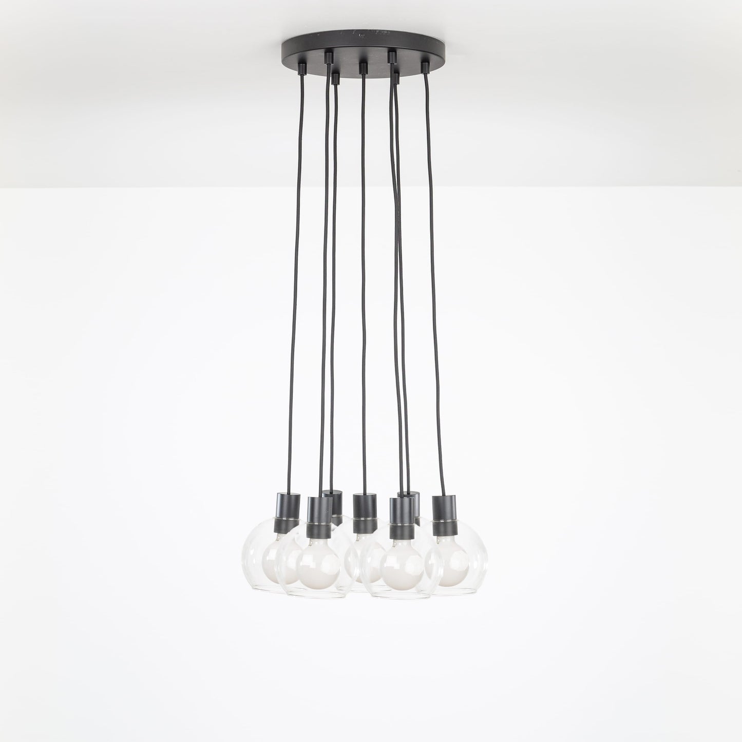 AiO Loop Multiport Chandelier - 6in Glass Globe