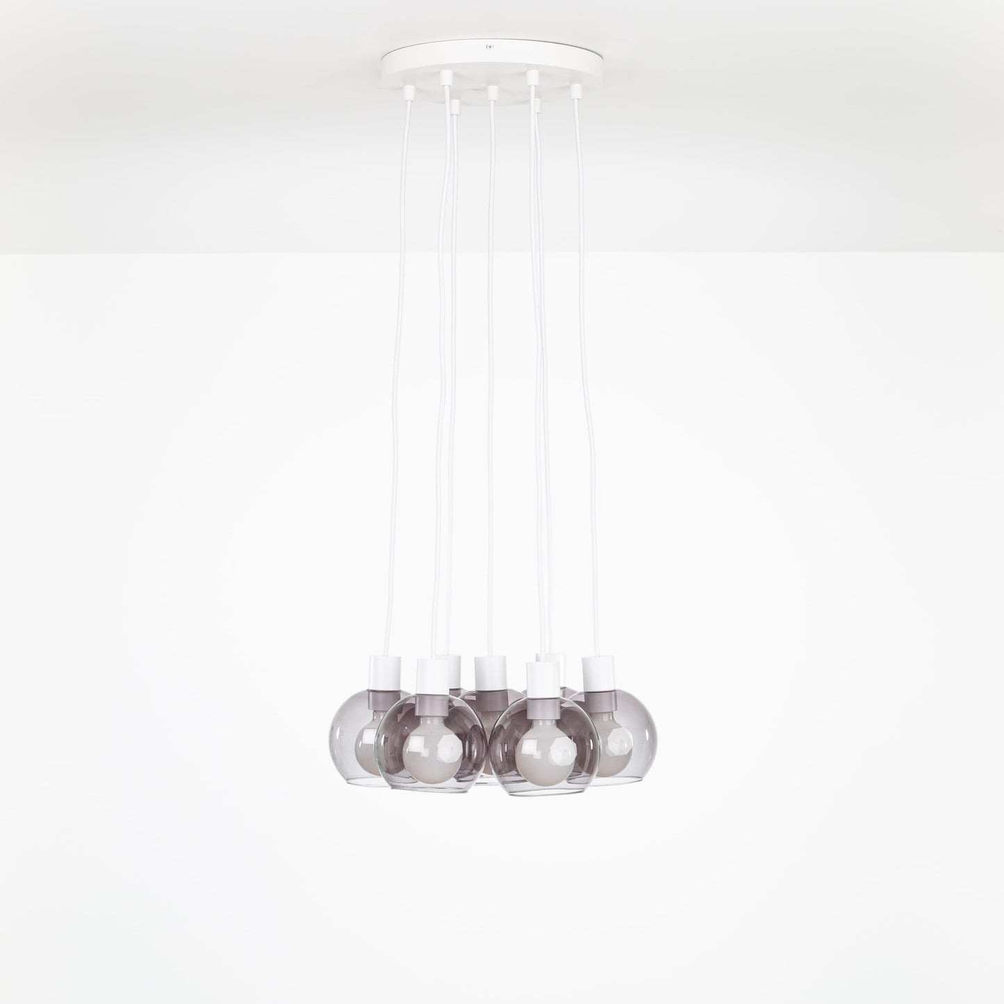 AiO Loop Multiport Chandelier - 6in Glass Globe