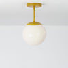 Boutique Mod Glass Globe Post Pendant Light - 8inch