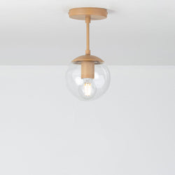 Boutique Mod Glass Globe Post Pendant Light - 6inch
